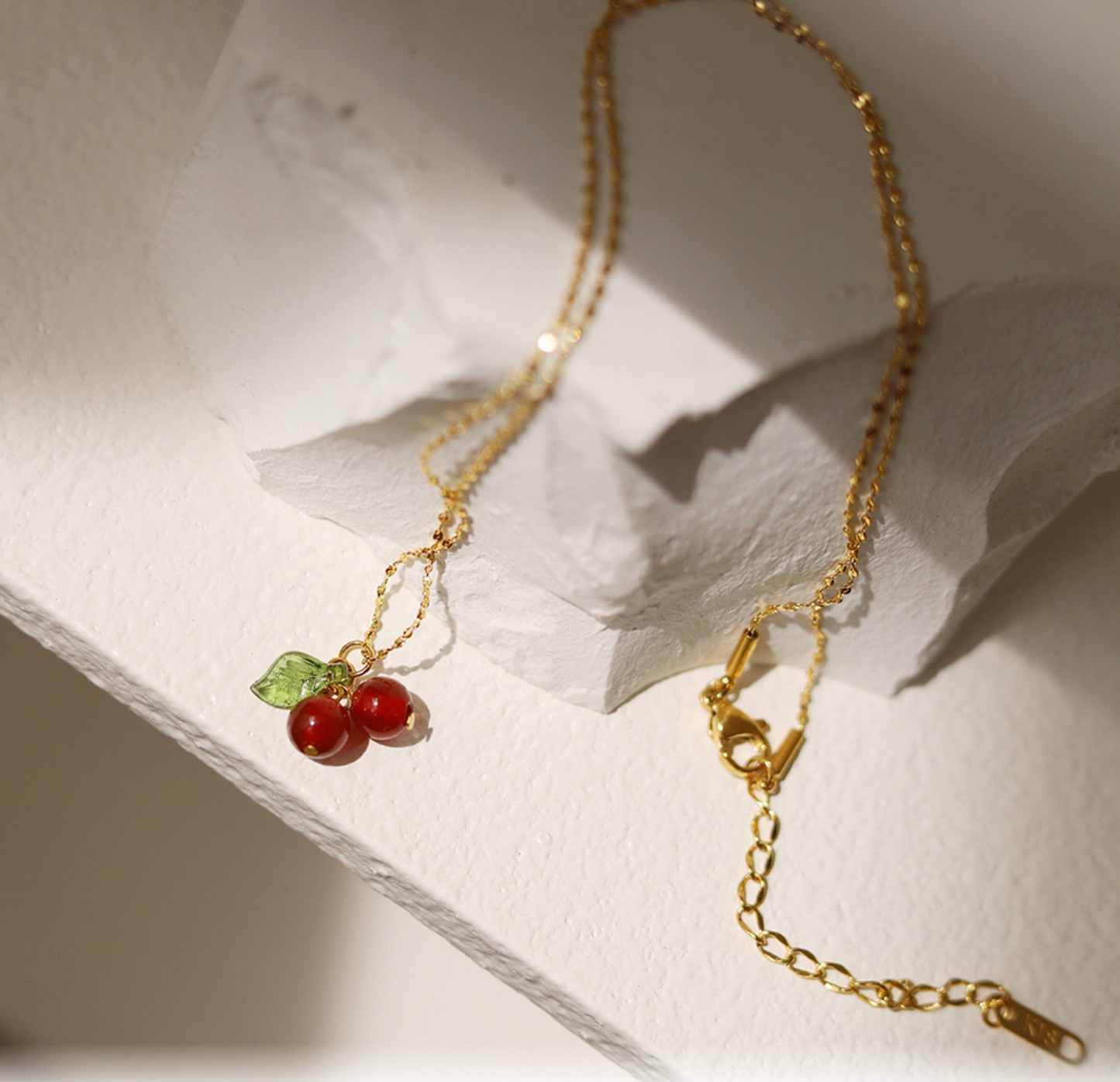 Cute Cherry Charm Necklace