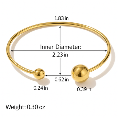 Lia Bangle - Gold Plated