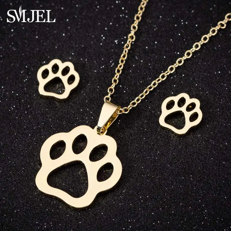 Lovely Cat Jewelry Set