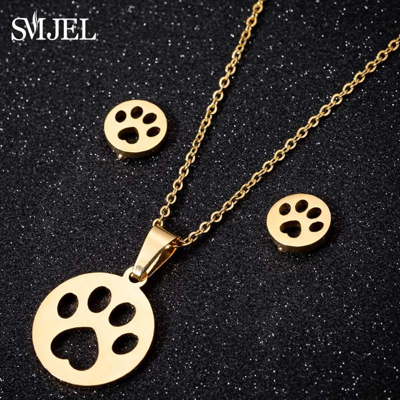 Lovely Cat Jewelry Set