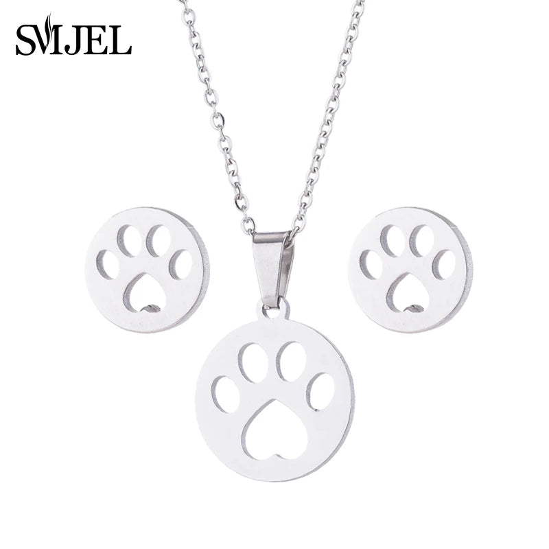 Lovely Cat Jewelry Set