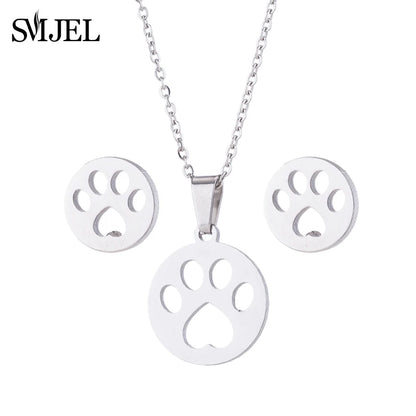Lovely Cat Jewelry Set