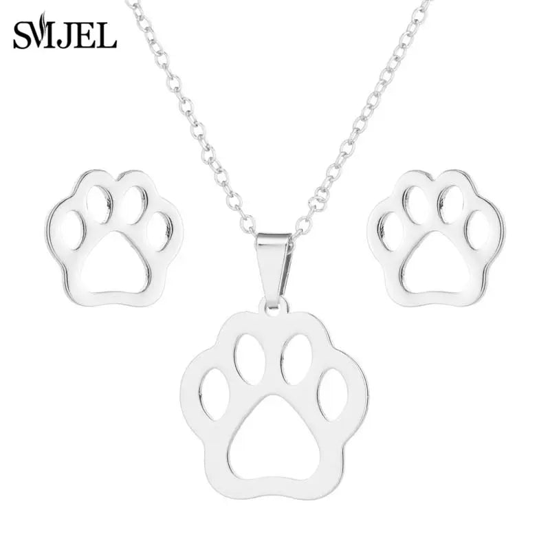 Lovely Cat Jewelry Set