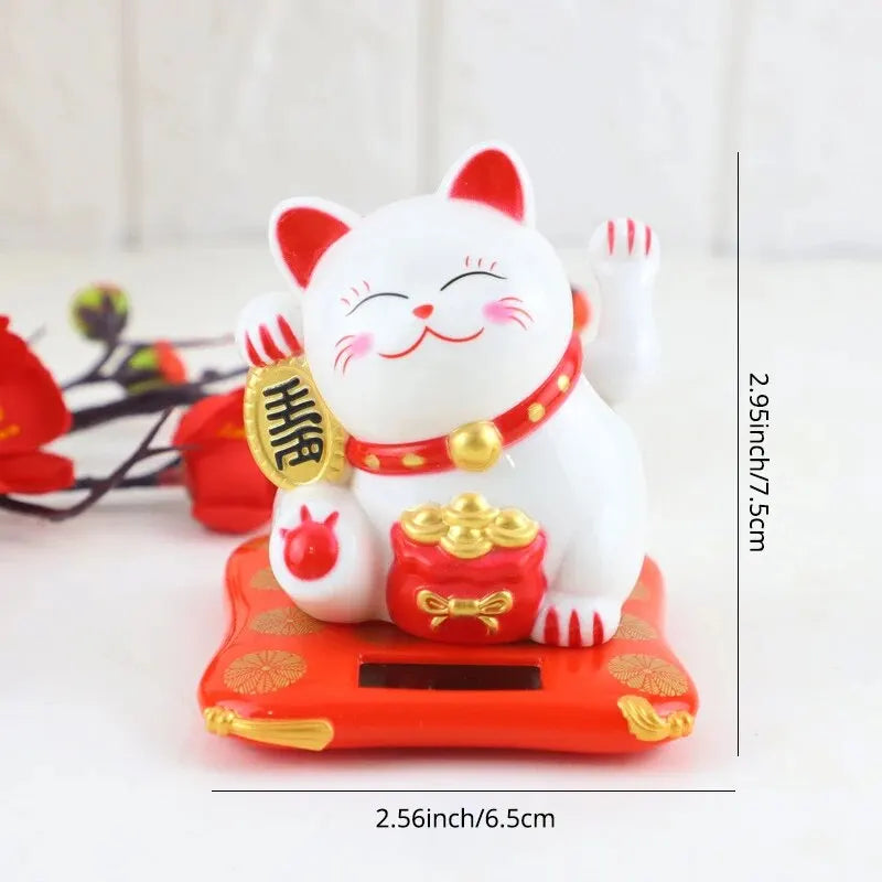 Lucky Cat ~  Solar-powered