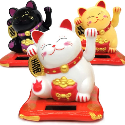 Lucky Cat ~  Solar-powered